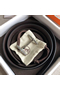 Hermes H d'Ancre Reversible Belt In Cafe/Noir Leather  Replica