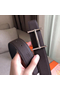 Hermes H d'Ancre Reversible Belt In Cafe/Noir Leather  Replica