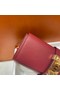 Hermes H Medor swift Leather Clutch 37566 Burgundy&gold hardware  Replica