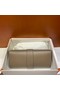 Hermes H Medor swift Leather Clutch 37566 gray&Gold hardware  Replica