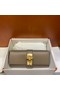 Hermes H Medor swift Leather Clutch 37566 gray&Gold hardware  Replica