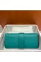Hermes H Medor swift Leather Clutch 37566 Lake green&Gold hardware  Replica