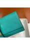 Hermes H Medor swift Leather Clutch 37566 Lake green&Gold hardware  Replica