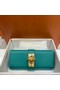Hermes H Medor swift Leather Clutch 37566 Lake green&Gold hardware  Replica