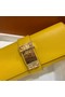 Hermes H Medor swift Leather Clutch 37566 yellow&Gold hardware  Replica