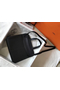 Hermes Halzan 31cm Bag In Black Clemence Leather  Replica