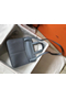 Hermes Halzan 31cm Bag In Blue Lin Clemence Leather  Replica