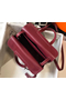 Hermes Halzan 31cm Bag In Bordeaux Clemence Leather  Replica