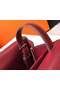 Hermes Halzan 31cm Bag In Bordeaux Clemence Leather  Replica