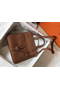 Hermes Halzan 31cm Bag In Gold Clemence Leather  Replica