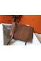 Hermes Halzan 31cm Bag In Gold Clemence Leather  Replica