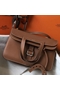 Hermes Halzan 31cm Bag In Gold Clemence Leather  Replica