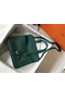 Hermes Halzan 31cm Bag In Malachite Clemence Leather  Replica