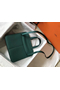 Hermes Halzan 31cm Bag In Malachite Clemence Leather  Replica