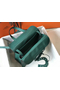 Hermes Halzan 31cm Bag In Malachite Clemence Leather  Replica