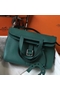 Hermes Halzan 31cm Bag In Malachite Clemence Leather  Replica