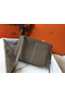Hermes Halzan 31cm Bag In Taupe Clemence Leather  Replica