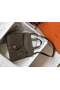 Hermes Halzan 31cm Bag In Taupe Clemence Leather  Replica