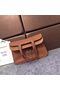 Hermes Halzan Togo Original Leather H3909 Brown  Replica