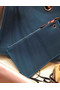 Hermes Herbag 31CM Original Canvas Leather & Calfskin 45987 Blue&Brown  Replica