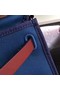 Hermes Herbag 31CM Original Canvas Leather & Calfskin 45987 Blue&Wine  Replica
