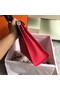 Hermes Herbag 31CM Original Canvas Leather & Calfskin 45987 Red&Black  Replica