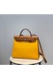 Hermes Herbag 31CM Original Canvas Leather & Calfskin 48887 light yellow&brown  Replica
