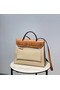 Hermes Herbag 31CM Original Canvas Leather & Calfskin 48887 Offwhite&Camel  Replica
