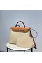 Hermes Herbag 31CM Original Canvas Leather & Calfskin 48887 Offwhite&Camel  Replica
