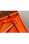 Hermes Herbag 31CM Original Canvas Leather & Calfskin 48887 orange&brown  Replica