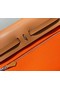 Hermes Herbag 31CM Original Canvas Leather & Calfskin 48887 orange&brown  Replica
