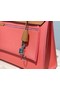 Hermes Herbag 31CM Original Canvas Leather & Calfskin 48887 pink&brown  Replica