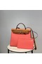 Hermes Herbag 31CM Original Canvas Leather & Calfskin 48887 pink&brown  Replica