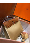 Hermes Herbag Zip 31cm Bag In Brown And Beige  Replica