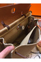 Hermes Herbag Zip 31cm Bag In Brown And Beige  Replica
