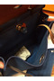 Hermes Herbag Zip 31cm Bag In Camel And Blue  Replica