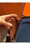 Hermes Herbag Zip 31cm Bag In Camel And Blue  Replica
