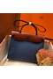 Hermes Herbag Zip 31cm Bag In Camel And Blue  Replica