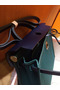 Hermes Herbag Zip 31cm Bag In Navy And Green  Replica