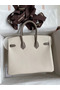 Hermes HSS Birkin 25 Bicolor Bag in Craie and Gris Asphalt Epsom Calfskin  Replica