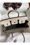 Hermes HSS Birkin 25 Bicolor Bag in Craie and Gris Asphalt Epsom Calfskin  Replica