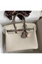 Hermes HSS Birkin 25 Bicolor Bag in Craie and Gris Asphalt Epsom Calfskin  Replica
