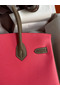 Hermes HSS Birkin 30 Bicolor Bag in Rose Lipstick and Taupe Epsom Calfskin  Replica