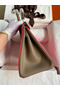 Hermes HSS Birkin 30 Bicolor Bag in Rose Lipstick and Taupe Epsom Calfskin  Replica