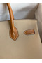 Hermes HSS Birkin 30 Bicolor Bag in Trench and Gold Epsom Calfskin  Replica