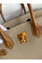 Hermes HSS Birkin 30 Bicolor Bag in Trench and Gold Epsom Calfskin  Replica