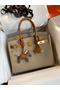 Hermes HSS Birkin 30 Bicolor Bag in Trench and Gold Epsom Calfskin  Replica