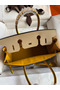 Hermes HSS Birkin 30 Bicolor Bag in Trench and Yellow Epsom Calfskin  Replica