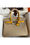 Hermes HSS Birkin 30 Bicolor Bag in Trench and Yellow Epsom Calfskin  Replica