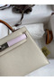 Hermes HSS Kelly Mini II Sellier Tri-color Bag In Craie/Pink/Gold Epsom Calfskin  Replica